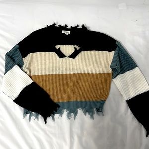 Dry Goods knit v neck sweater